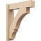 Ekena Millwork 5 1/2-in W x 20-in D x 24-in H Balboa Block Rough Cedar Woodgrain TimberThane Outlooker, Primed Tan OUTUR055X20X24BOA44RCPR - alternate 1